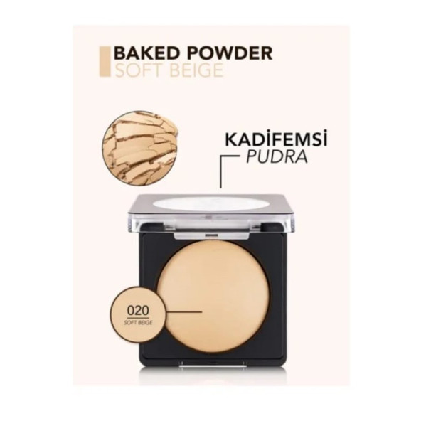 Flormar Baked Powder Pudra 020 Soft Beige - 5