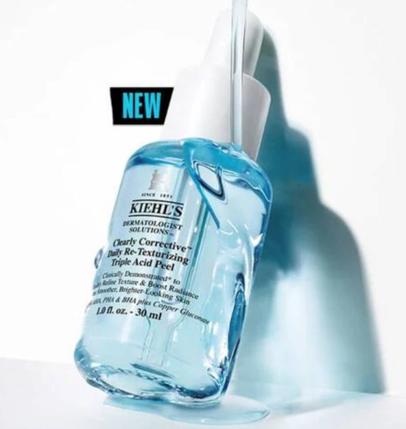 Kiehl's Clearly Corrective Daily Re-Texturizing Triple Acid Peel 30 Ml - Resim 3