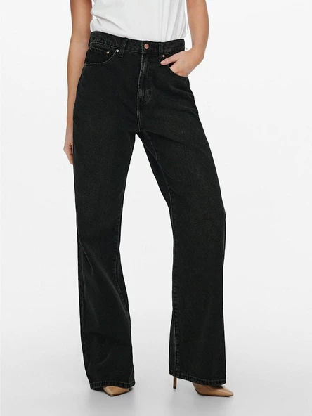 Only Hope Wide Leg Fit Kadın Jean Pantolon 15244217 - Resim 7