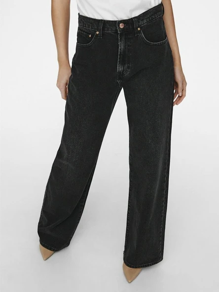 Only Hope Wide Leg Fit Kadın Jean Pantolon 15244217 - Resim 8