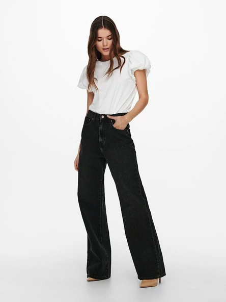 Only Hope Wide Leg Fit Kadın Jean Pantolon 15244217 - Resim 2