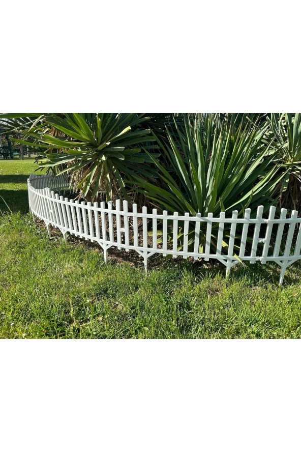 Yeni Tasarım Mini Bahçe Çiti Dekoratif Esnek Plastik Çit Peyzaj Koruma Panel Çit 58-36 Cm 1 Adet - 5