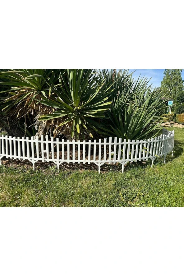 Yeni Tasarım Mini Bahçe Çiti Dekoratif Esnek Plastik Çit Peyzaj Koruma Panel Çit 58-36 Cm 1 Adet - 7