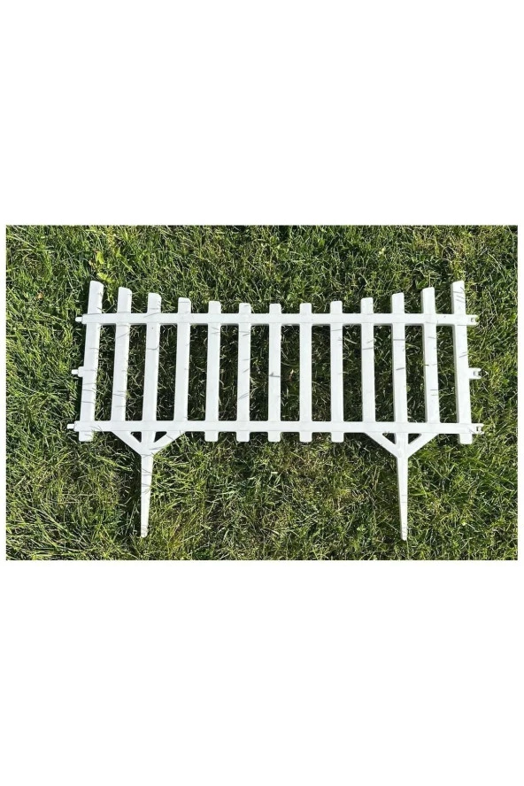 10 adet Mini Bahçe Çiti Dekoratif Esnek Plastik Çit Peyzaj Koruma Panel Çit 58-36 Cm 1 Adet - 2