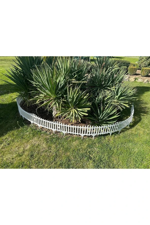 10 adet Mini Bahçe Çiti Dekoratif Esnek Plastik Çit Peyzaj Koruma Panel Çit 58-36 Cm 1 Adet - 3