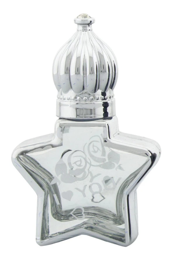 Parfüm Esans Cam Şişesi Silver Boş Esans Şişesi 8 Ml. Premium A116-8ML-2