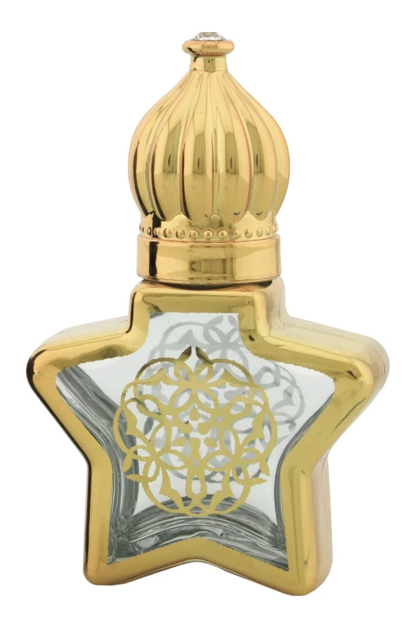 Parfüm Esans Cam Şişesi Gold Boş Esans Şişesi 8 Ml. Premium A116-8ML-1