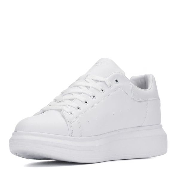 BEST OF B150 Beyaz Kalın Tabanlı Günlük Erkek Sneaker Ayakkabı - 2