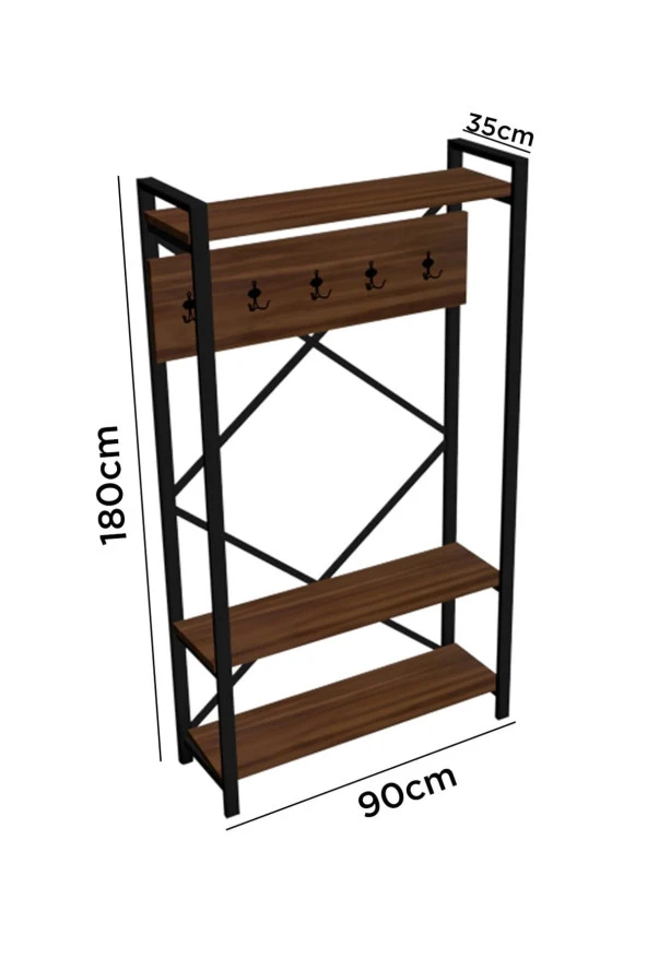 Evdemo Berceste Vestiyer Portmanto Ceviz - 2