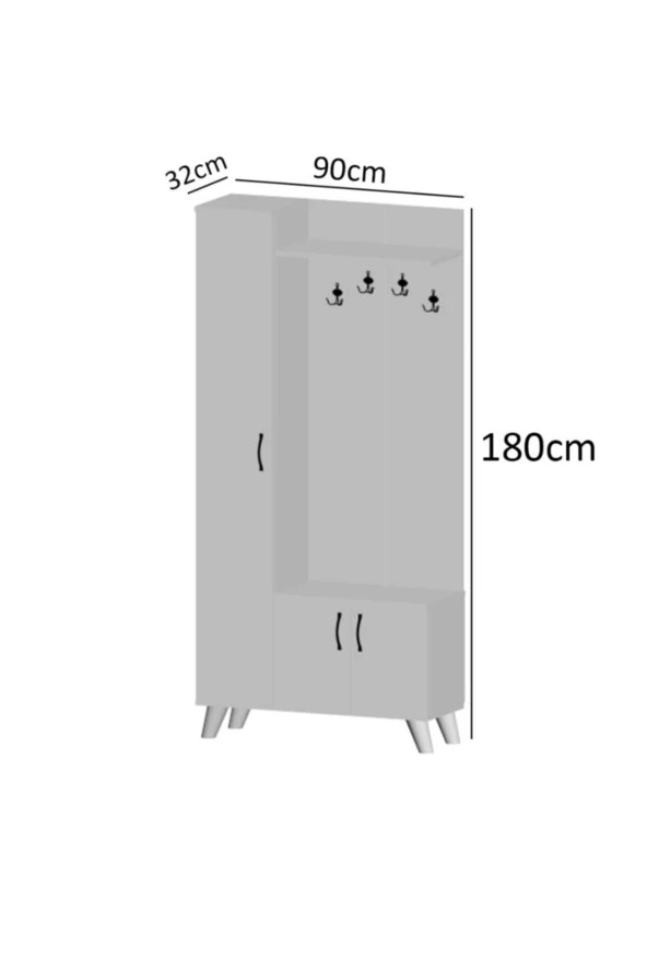 Ardeno  Eko Portmanto Vestiyer Beyaz - 3