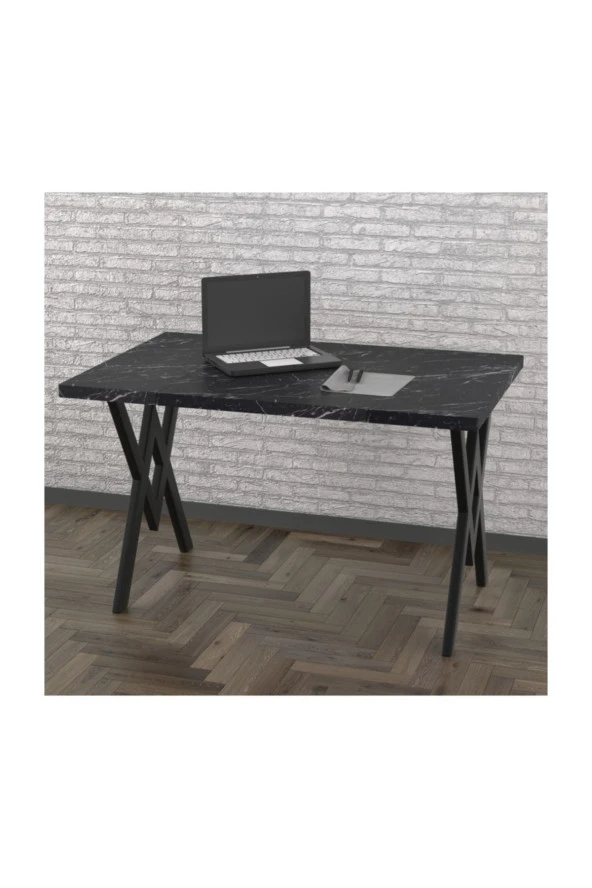 Evdemo Koza Çalışma Masası Mermer Siyah