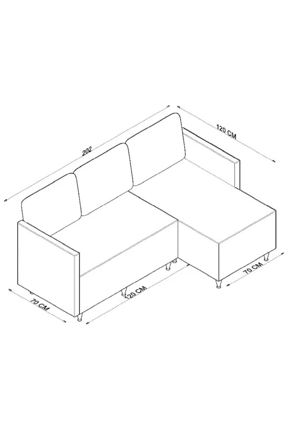 Evdemo  Pembe Aybüke Köşe Koltuk - 2