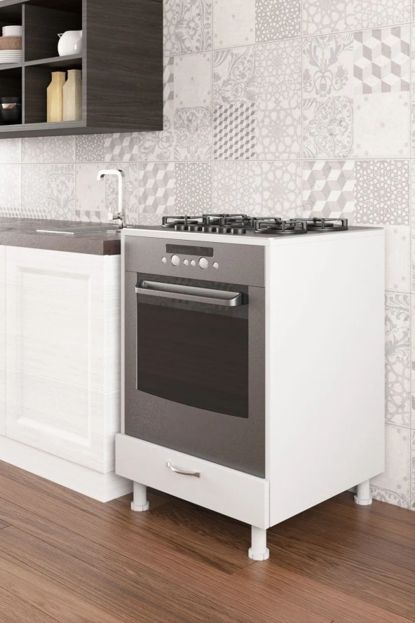 Ardeno Çekmeceli Ankastre Fırın Mutfak Dolabı