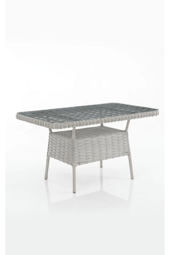 Evdemo Eren Rattan Bahçe Balkon Takımı 2+1+1 Gri - 2