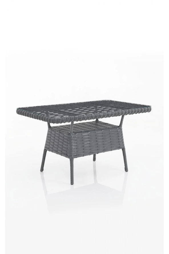 Evdemo  Eren Rattan Bahçe Balkon Takımı 2+1+1 Antrasit - 2