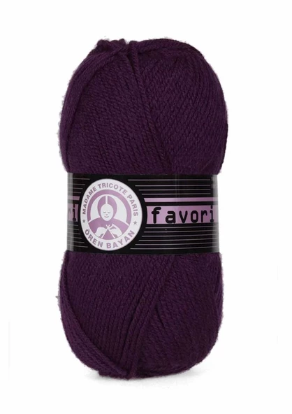 Ören Bayan Favori Örgü İpi - Patlıcan - 1 Adet - ( Renk Kodu : 061 ) ürün görseli 1