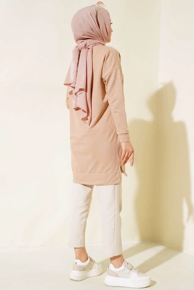 Salaş Armalı Tunik Bej - Resim 3