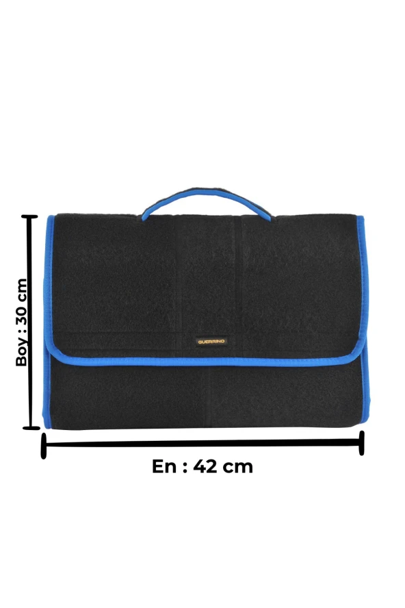 Maxi Araç Bagaj Organizer Bagaj Düzenleyici Çanta Mavi Kenarlı - Resim 2