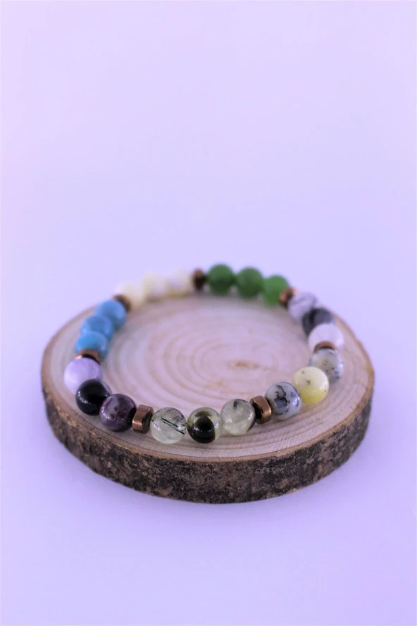 Boğa Çakra Doğal Taş Bileklik Birinci Kalite Taş Boğa Burcu - 3