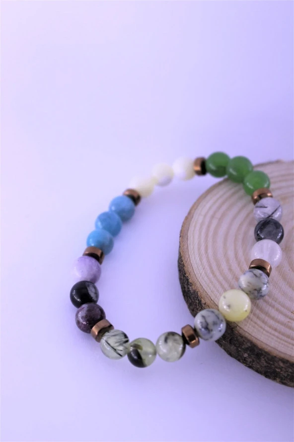 Boğa Çakra Doğal Taş Bileklik Birinci Kalite Taş Boğa Burcu - 4