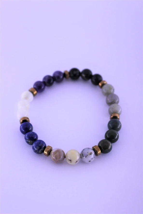 Yay Çakra Doğal Taş Bileklik Birinci Kalite Taş Yay Burcu - 3