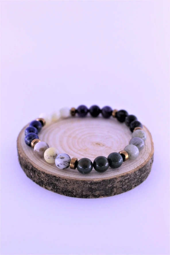 Yay Çakra Doğal Taş Bileklik Birinci Kalite Taş Yay Burcu - 4