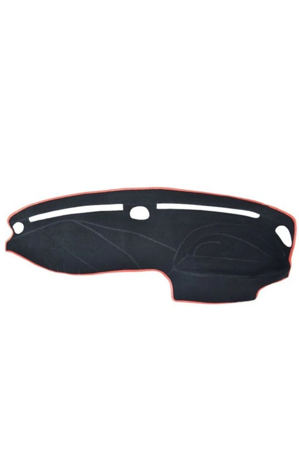 Fiat Palio 1996-2002 Modelleri Için Uygun Torpido Koruma Halısı Siyah Kenar Renk Kırmızı