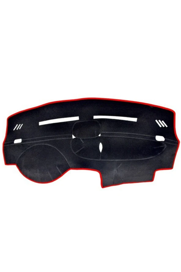 Peugeot 307 2001-2008 Modelleri Için Uygun Torpido Koruma Halısı Siyah Kenar Renk Kırmızı ürün görseli