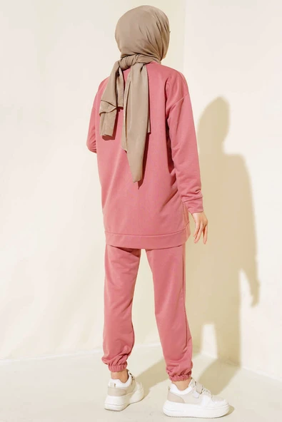 Arma Detaylı İkili Takım Gül Kurusu - Resim 3