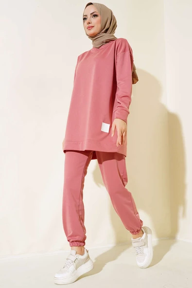 Arma Detaylı İkili Takım Gül Kurusu ürün görseli 1