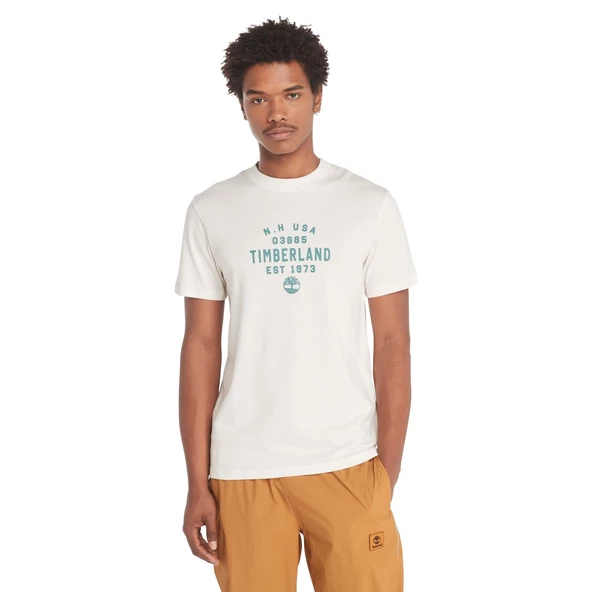 Timberland Front Graphic Short Sleeve Tee Erkek T-Shirt TB0A5UF7CM91 - 3
