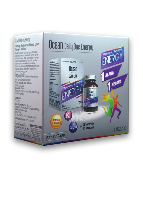 Ocean Daily One Energy 30 Tablet - 1 Alana 1 Bedava
