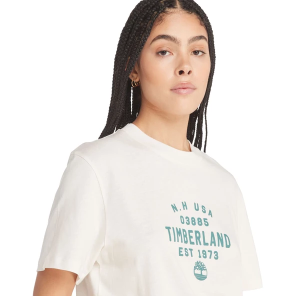 Timberland Front Graphic Short Sleeve Tee Erkek T-Shirt TB0A5UF7CM91 - 4
