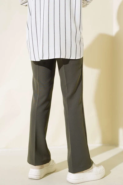 Yan Fermuarlı Pantolon Mint - Resim 3