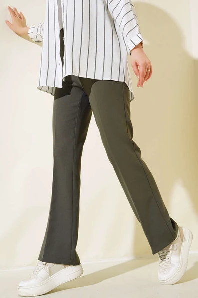 Yan Fermuarlı Pantolon Mint - Resim 2