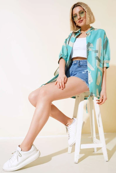 Hakim Yaka Gömlek Petrol Yeşili - 2