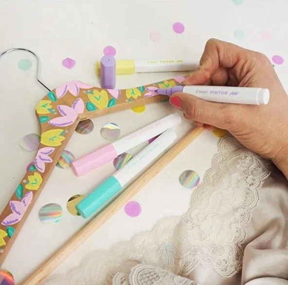 Pilot Pintor Markör Kalem B Uç 6'lı Pastel Renkler - 3