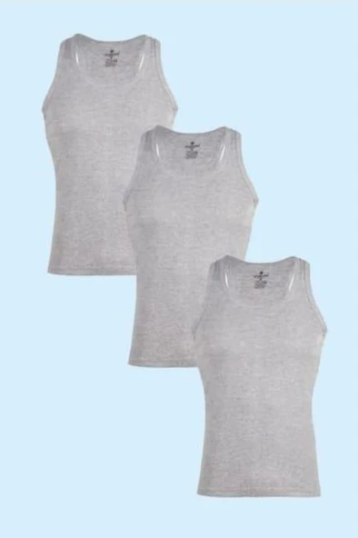 CEYLANOĞLU ERKEK RİBANA ASKILI ATLET 3 ADET  BEYAZ 4XL - 5