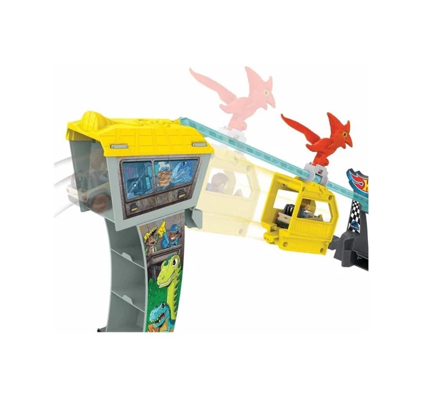 Hot Wheels Racer Verse Jurassic World Pist HTP12 Lisanslı Ürün - 6