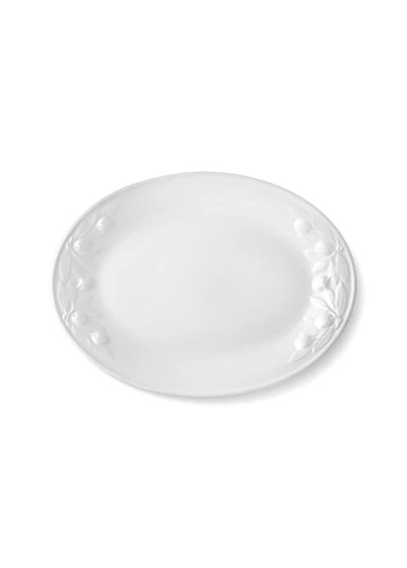 The Mia Grande servis tabağı beyaz 48*36 cm