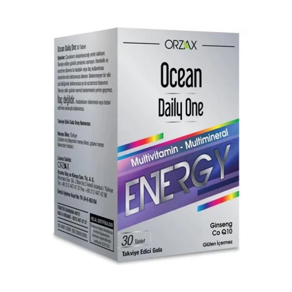 Ocean Daily One Energy 30 Tablet - SKT:01/2026