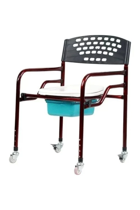 WE CHEM Medikalbirlik Katlanır Tekerlekli Klozet Yükseltici Tuvalet Sandalyesi
