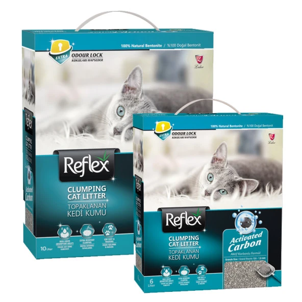 Reflex Aktif Karbonlu Bentonit Kedi Kumu 6 Lt - Resim 2