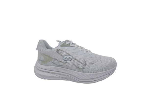 Conpax 5907 Kadın Beyaz File Günlük Kullanım Kalın Taban Hafif Spor Ayakkabı
