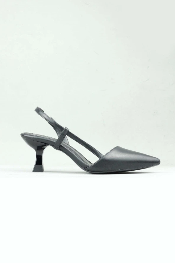 Punto 459133 Bilekten Lastikli Sivri Burun Topuklu Ayakkabı Kadın