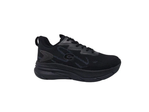 Conpax 5907 Kadın Siyah File Günlük Kullanım Kalın Taban Hafif Spor Ayakkabı