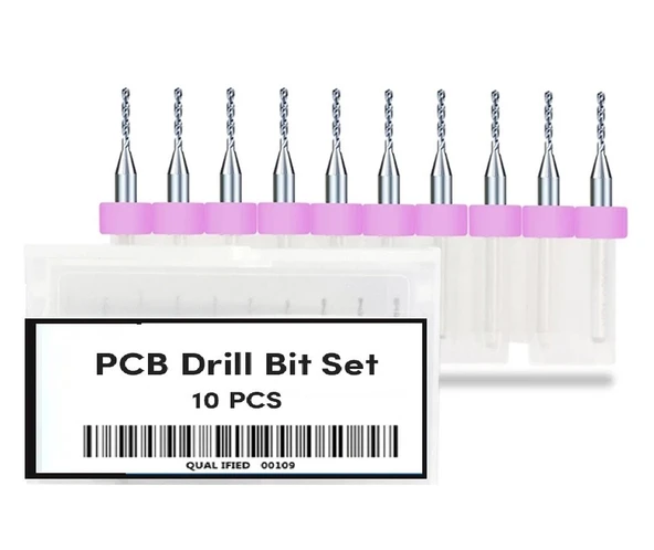 10 Adet 0.1mm Tungsten Karbür Delme PCB Matkap Ucu - 3
