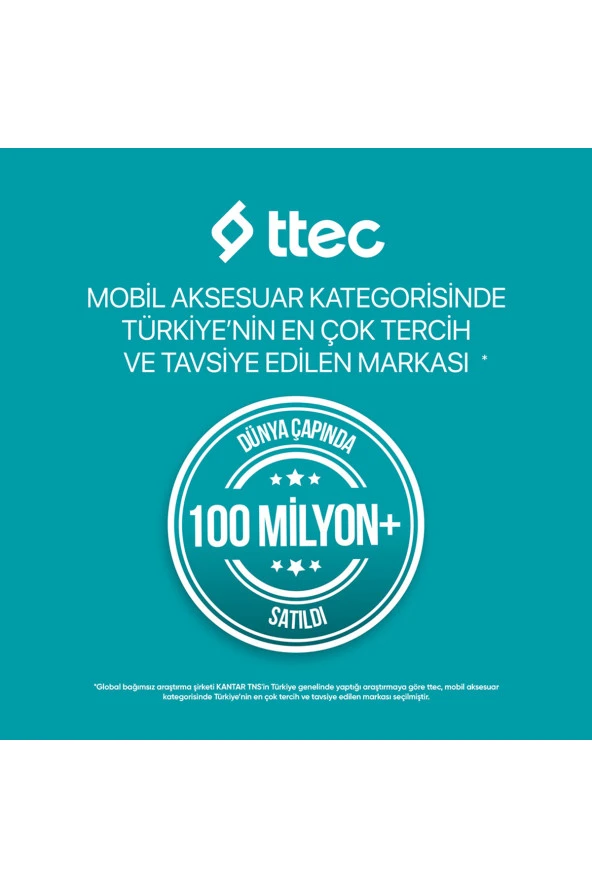 Ttec 2SCG04S SmartCharger Trio GAN 120W PD Seyahat 2 USB-C+USB-A Hızlı Şarj Aletİ - 8