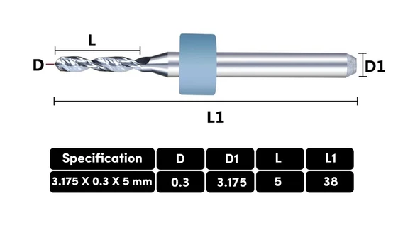 10 Adet 0.3mm Tungsten Karbür Delme PCB Matkap Ucu - 2