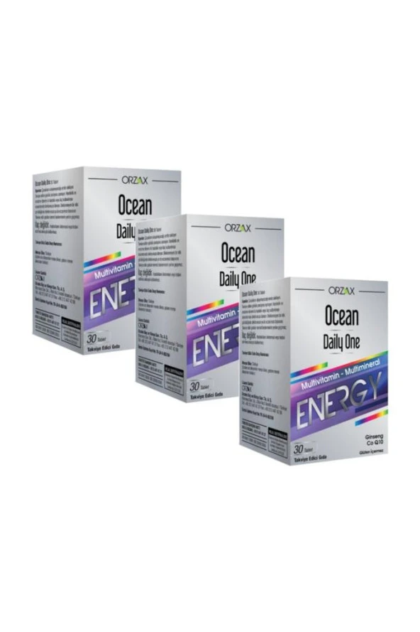 Ocean Daily One Energy 30 Tablet - 3 ADET - SKT:01/2026